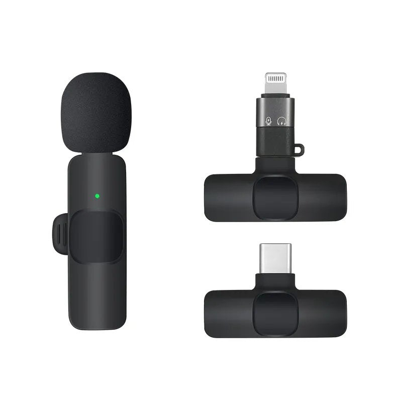 K8 Pro Wireless Microphone – Dual Type-C & Lightning