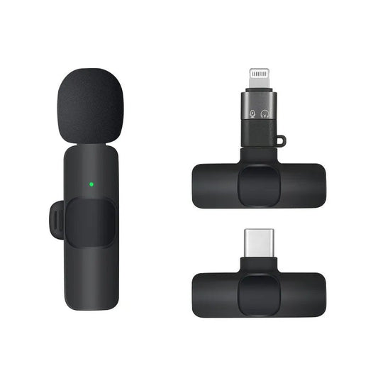 K8 Pro Wireless Microphone – Dual Type-C & Lightning